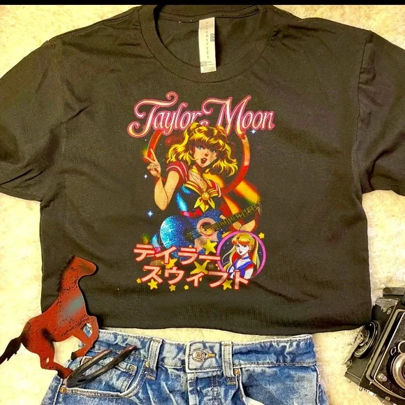 Taylor Swift x Sailor Moon Mashup Crop Top Sizes S-XL - Main Image